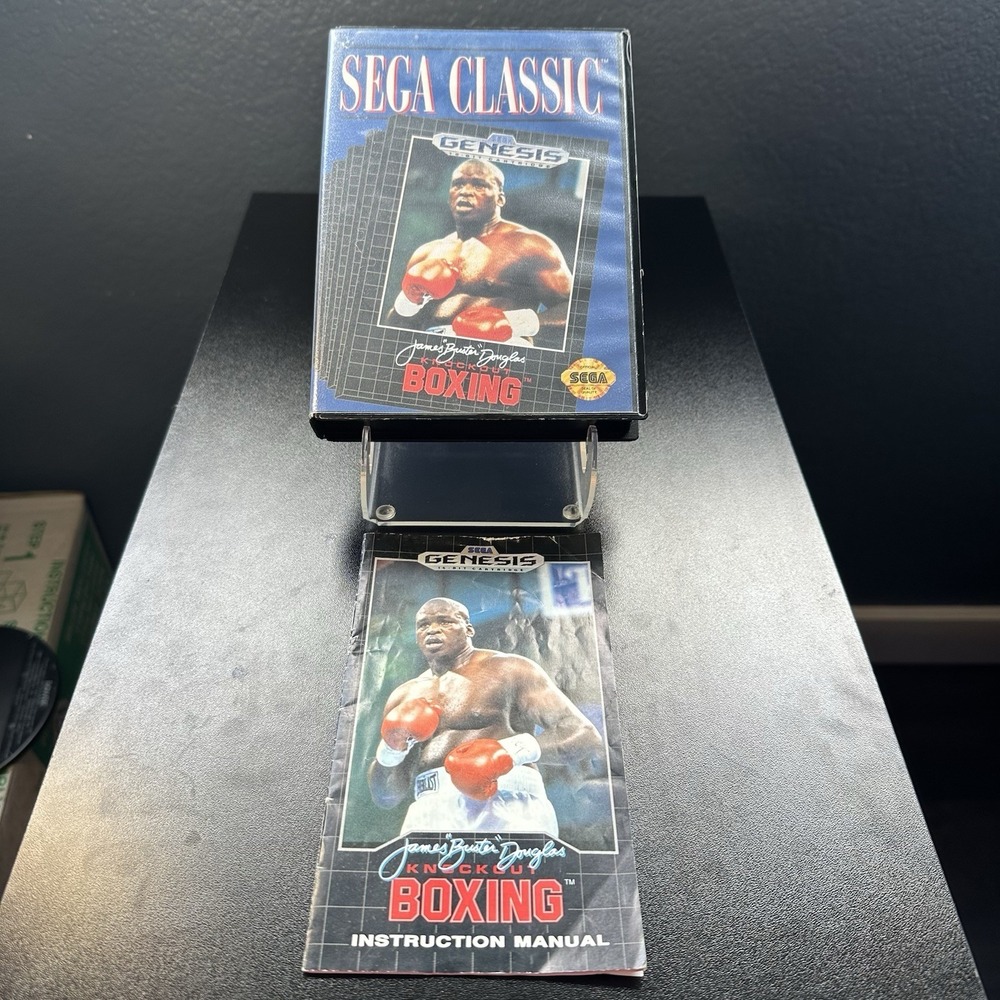 James "Buster" Douglas Knockout Boxing (SEGA Genesis) CASE + MANUAL Only GUC